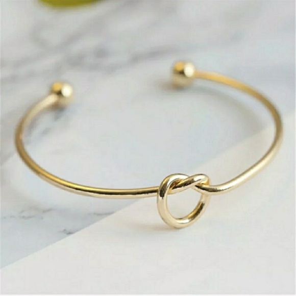 Exclusively Fancy Jewelry - 3 for $15 Beautiful Gold Love Knot Bangle Bracelet